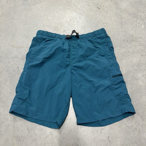 Columbia Men's Omni-Shield Belted Blue Shorts Size Medium 9" Inseam‎ Outdoor - Picture 1 of 5